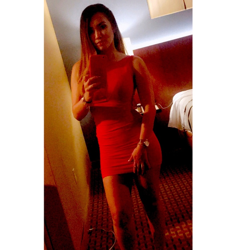 Red American Apparel dress